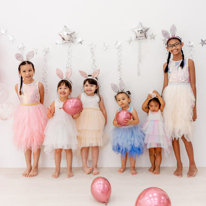 Flower Girl Series - Cascading Dress in Champagne by Le Petit Society — image 4