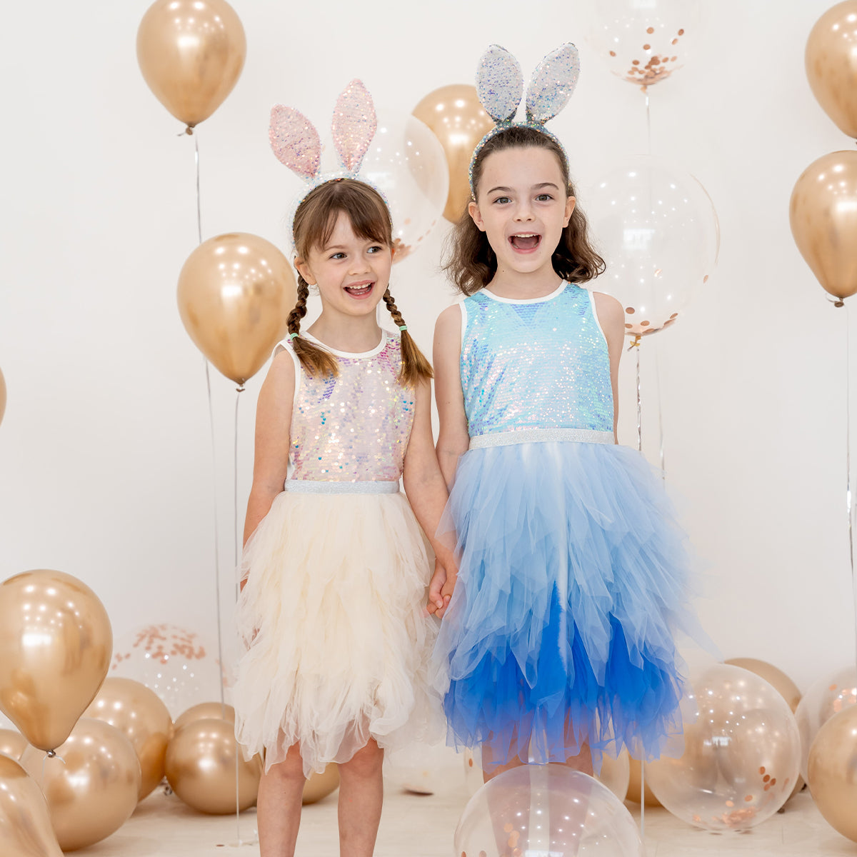 Flower Girl Series - Sequin Tutu Dress in Blue by Le Petit Society — image 10