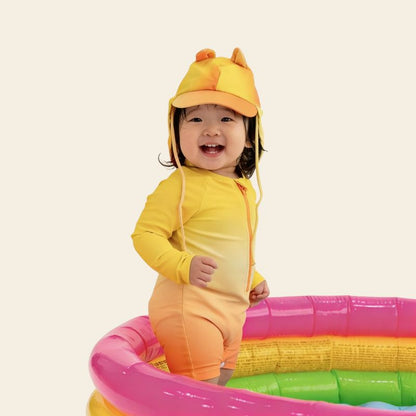 Baby Bear Sunhat in Yellow Gradient by Le Petit Society — image 2