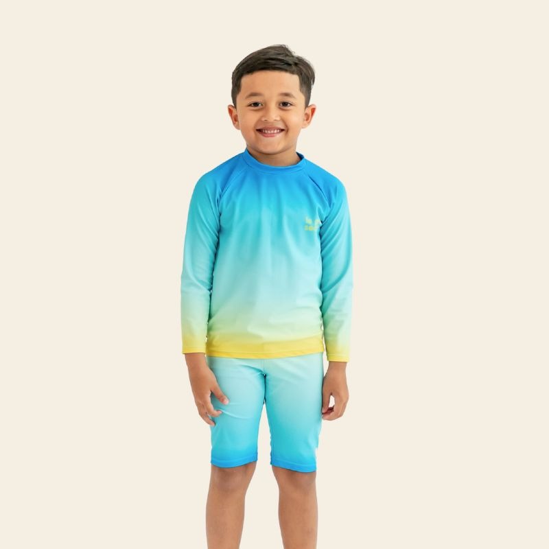 Swim Jammer in Blue Gradient by Le Petit Society — image 9