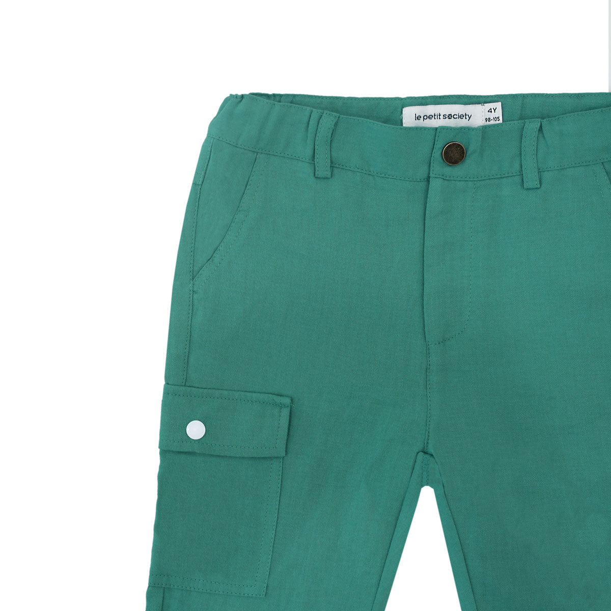 Kids Utility Pants in Green by Le Petit Society — image 7
