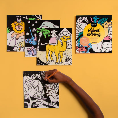 Velvet Colouring - Animals by OMY — image 3