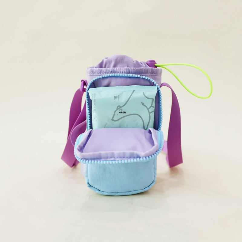 Water Bottle Sling Bag- Lilac/Blue by Le Petit Society — image 2
