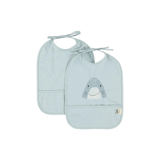 Waterproof Bib 2 in Pack - Mr Shark by Trixie