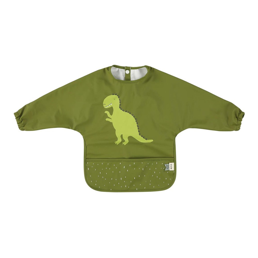 Waterproof Long Sleeve Bib in Mr Dino by Trixie