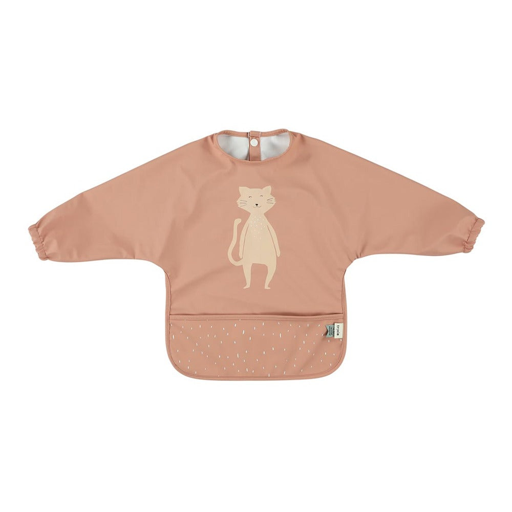 Waterproof Long Sleeve Bib in Mrs Cat by Trixie