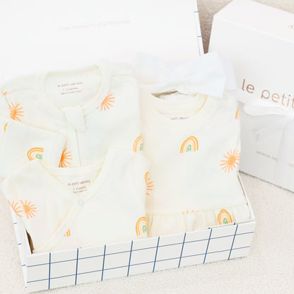 Welcome to the World Baby Girl Set in Little Sunshine by Le Petit Society — image 12