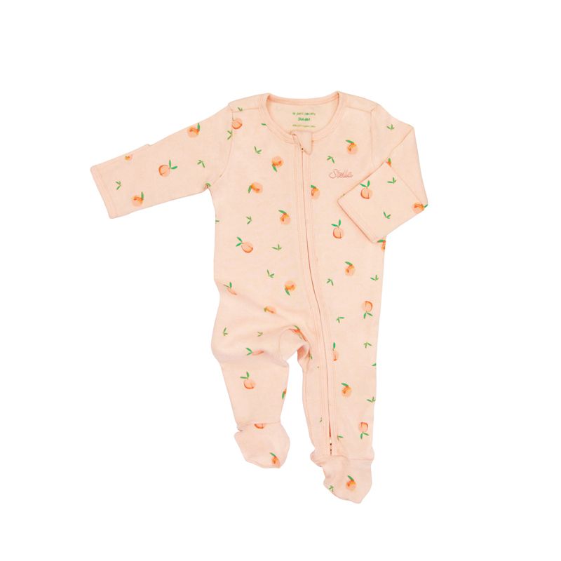 Welcome to the World Baby Girl Set in Sweet Peach by Le Petit Society — image 3