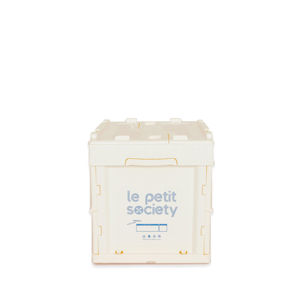 Collapsible Storage Crate (Small) in White by Le Petit Society