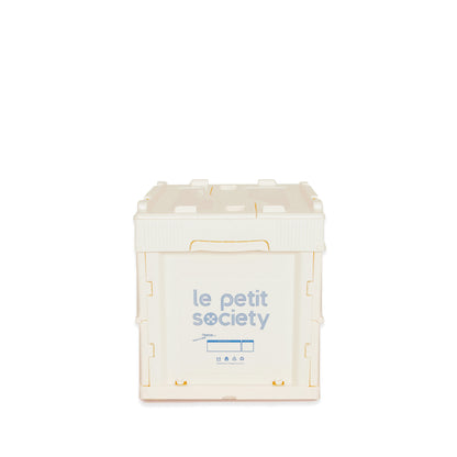 Collapsible Storage Crate (Small) in White by Le Petit Society