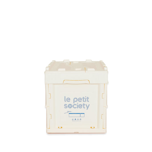 Collapsible Storage Crate (Small) in White by Le Petit Society