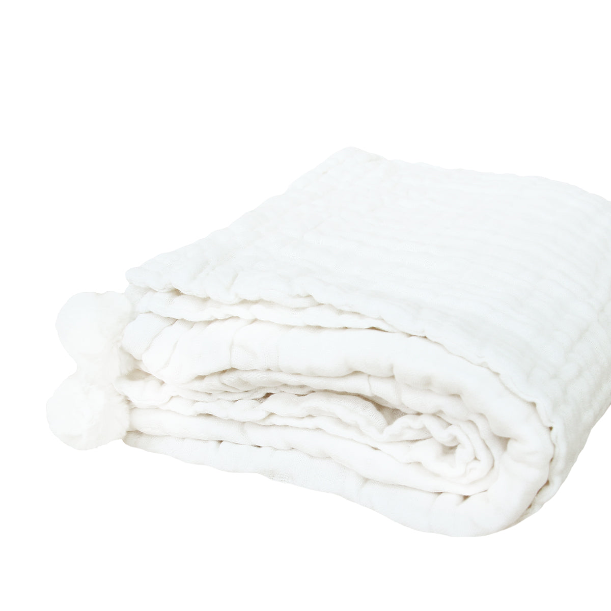 Keepsake Kids/Adult Single Blanket in White by Le Petit Society