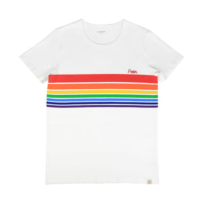 Rainbow Series - Adult Tee in White (Unisex) by Le Petit Society — image 3