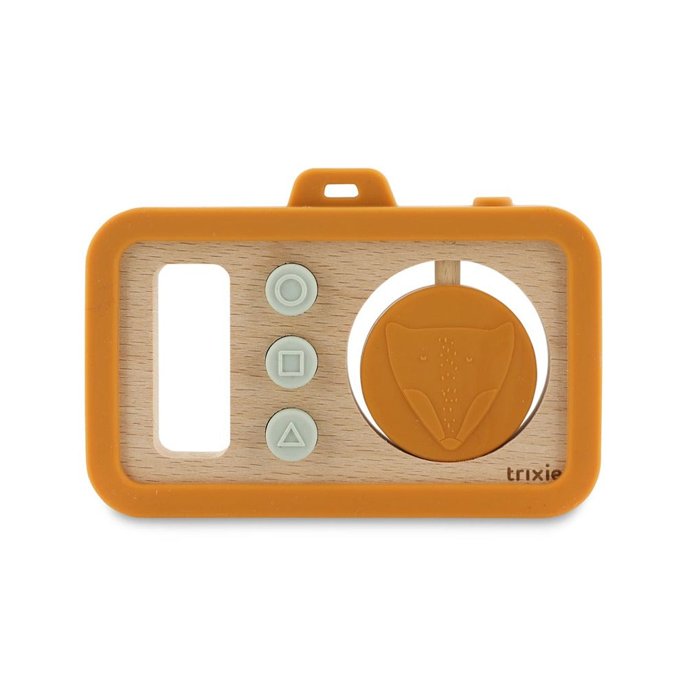 Wooden Silicone Baby Camera in Mr. Fox by Trixie