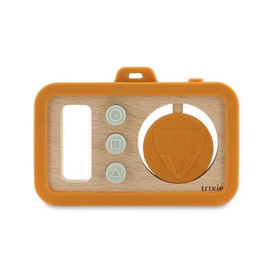 Wooden Silicone Baby Camera in Mr. Fox by Trixie
