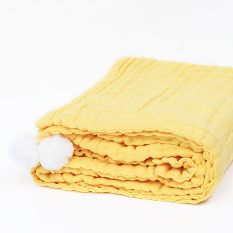 Keepsake Kids/Adult Single Blanket in Mustard by Le Petit Society — image 3