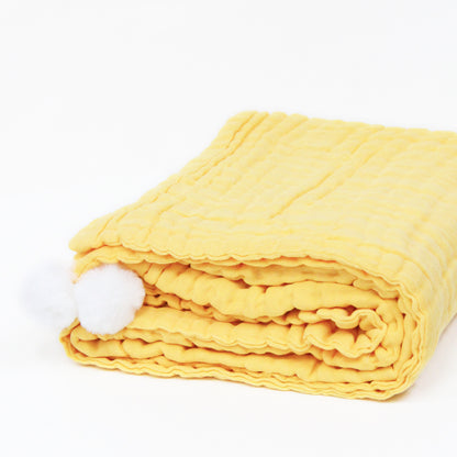 Keepsake Kids/Adult Single Blanket in Mustard by Le Petit Society — image 3