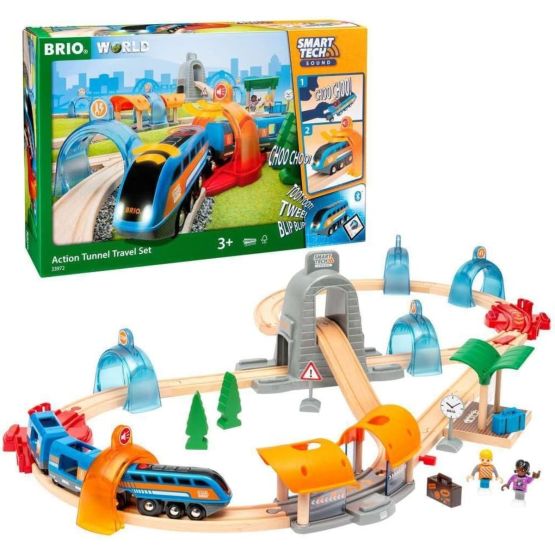 Action Tunnel Travel Set (Smart Tech Sound) by BRIO