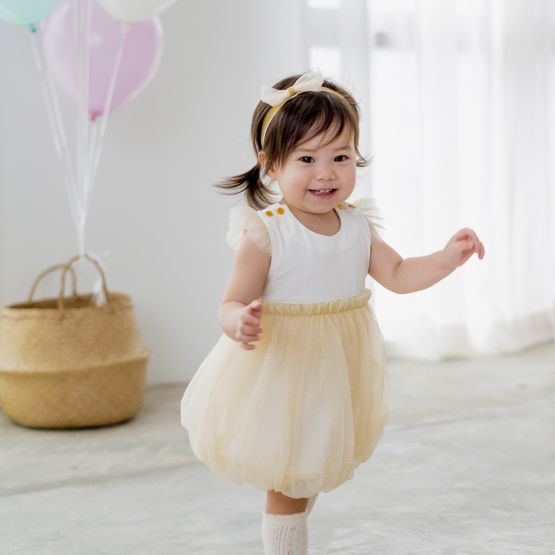 Bow Headband in Champagne