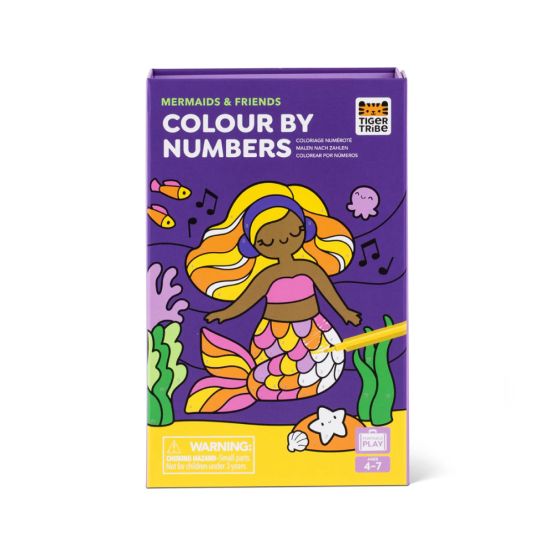 Colour by Numbers - Mermaids and Friends by Tiger Tribe