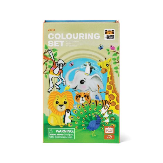 Colouring Set - Zoo by Tiger Tribe