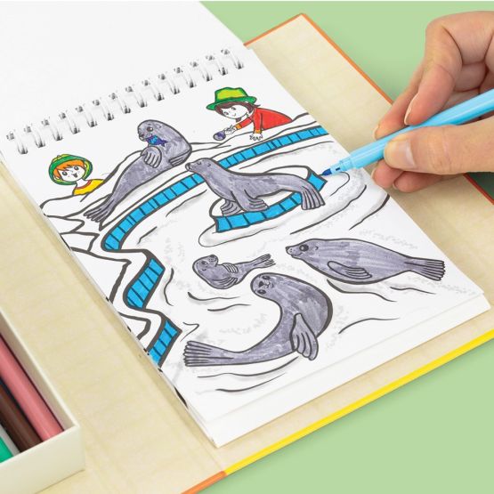 Colouring Set - Zoo by Tiger Tribe