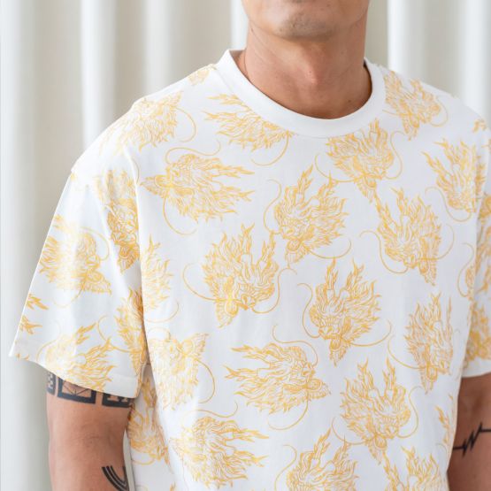 Dragon Series - Adult Tee in Gold (Personalisable)