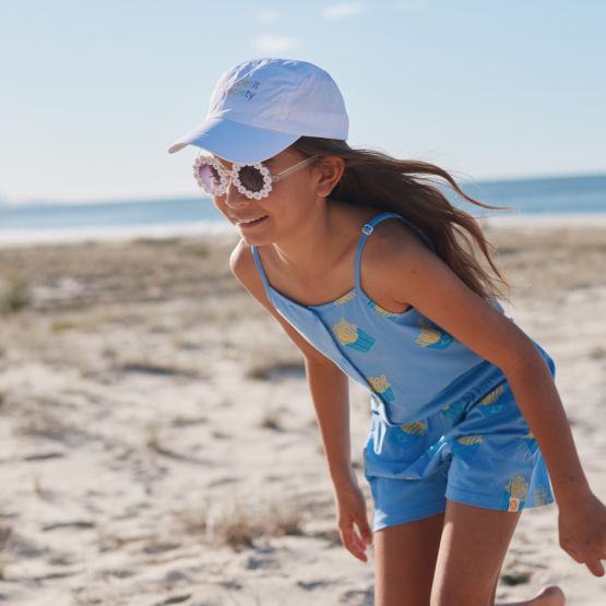 Made For Play - Girls Jersey Romper in French Fries Print