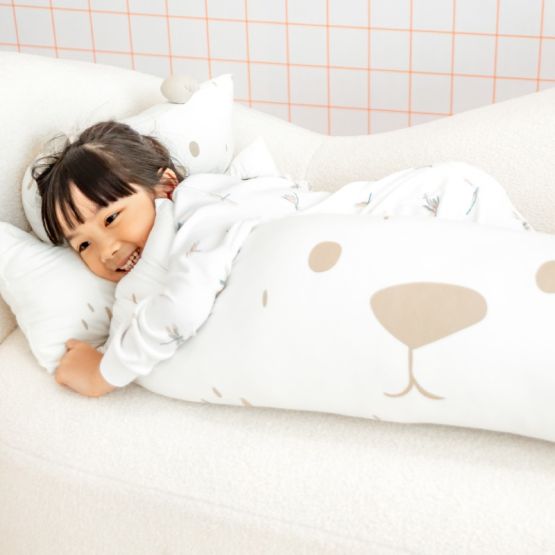 Kids Bear Pillow in Medium