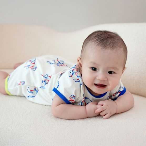 Zodiac Series - Baby Romper in Horse Print