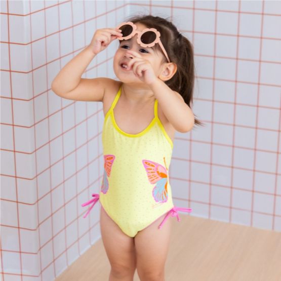 One Piece Swimsuit in Butterfly Print