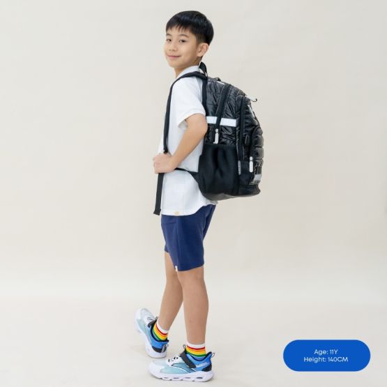 LPS Double Pocket Backpack - Black Puffer (10Y & above)