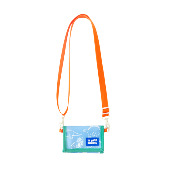 Kids Wallet With Lanyard - Dino