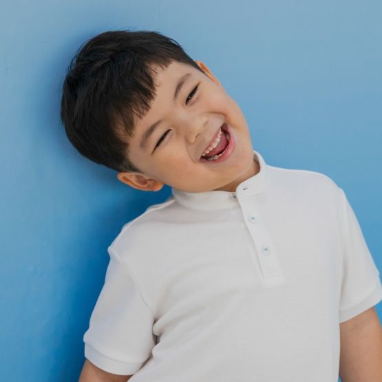 Polo Series - Boys Polo Shirt in White