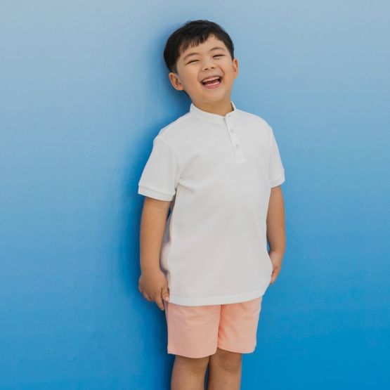 Polo Series - Boys Polo Shirt in White
