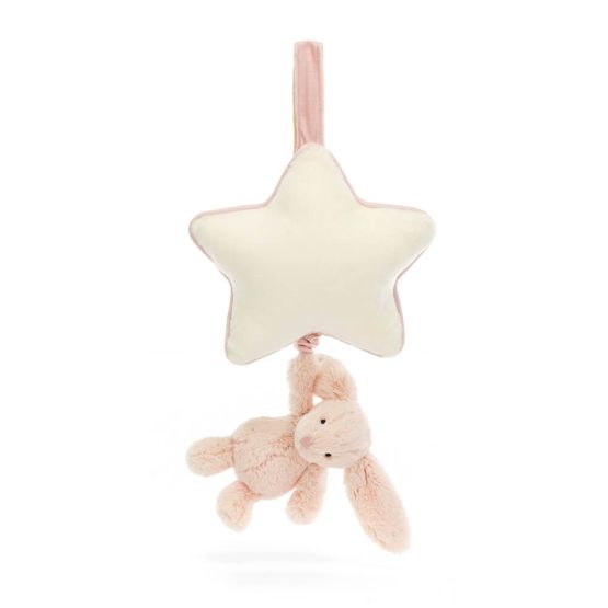 Bashful Blush Bunny Musical Pull by Jellycat