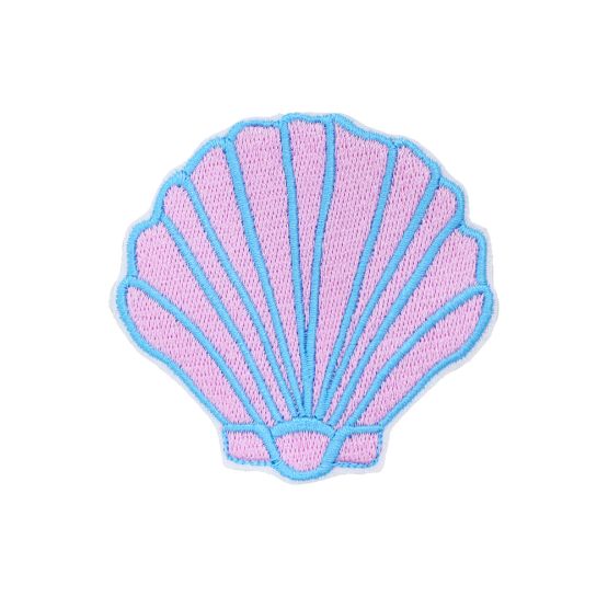 A seashell velcro patch from Le Petit Society.
