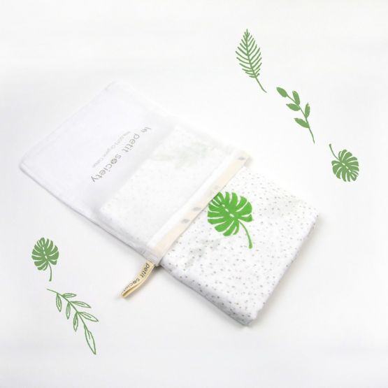 Baby Organic Swaddle - Tropical Leaves