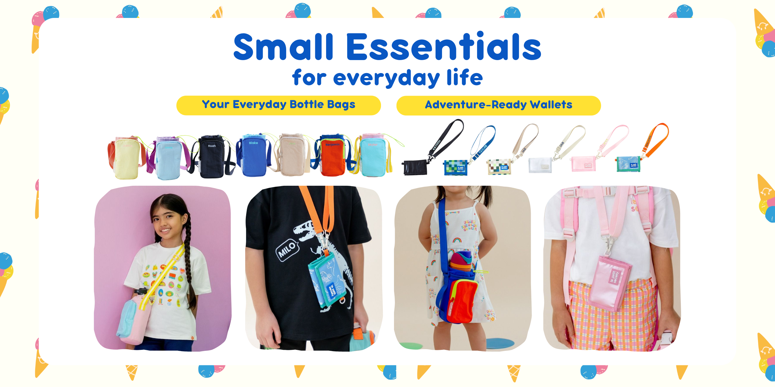 le petit society kids wallet bottle sling crossbody bag